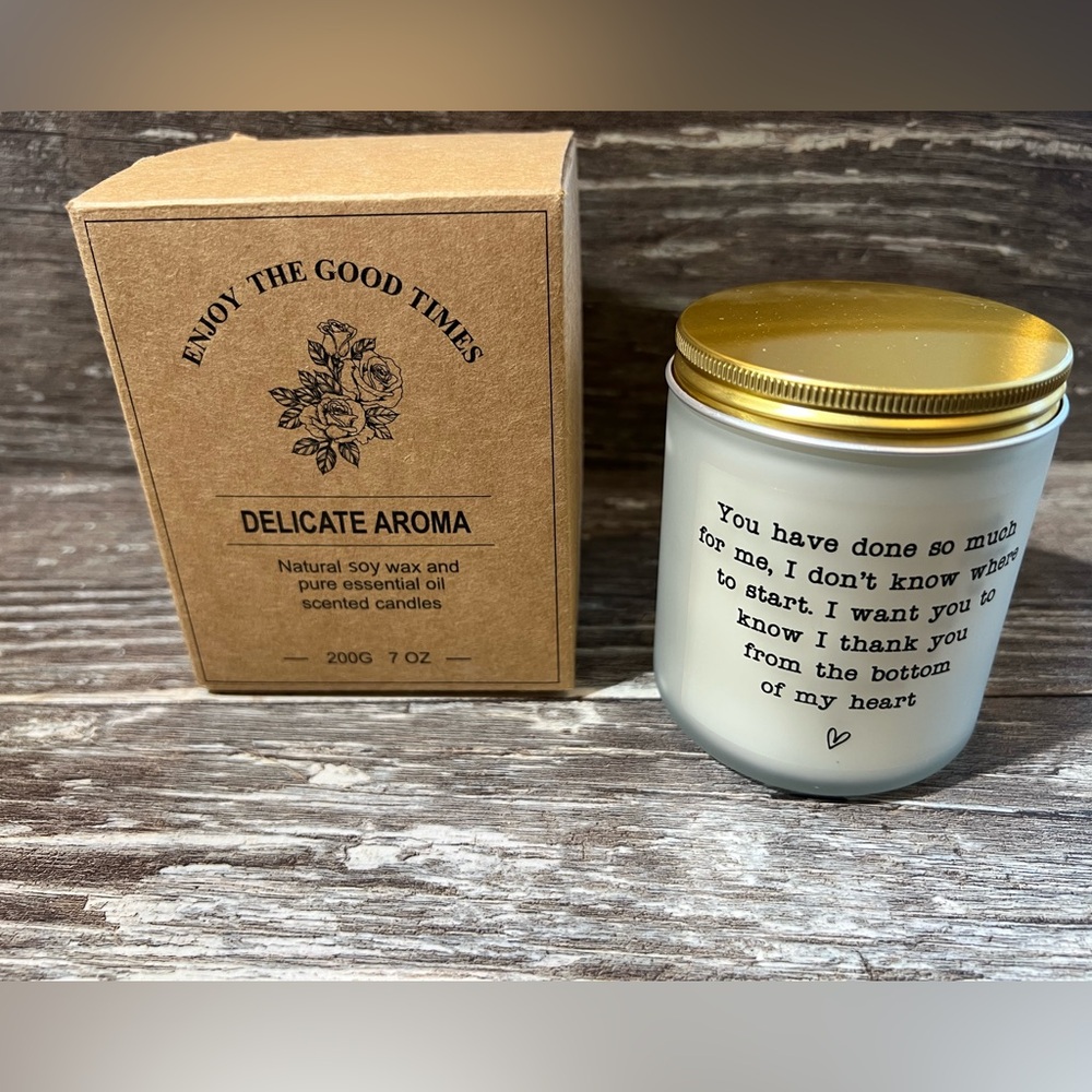 Enjoy The Good Times Candle Delicate Aroma Scented Soy Wax Essential Oils New